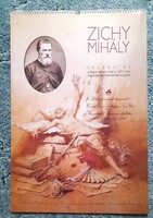 IngyenPosta!Nagyméretű ZICHY MIHÁLY Falinaptár 12darab Igényes és Dekoratív Offsett