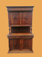 Renaissance Carved Sideboard Cabinet