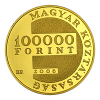 1956-os Forradalom arany 100000 Forint 2006 PP 20,94g Au986