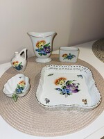 Herendi virág mintás asztali szett