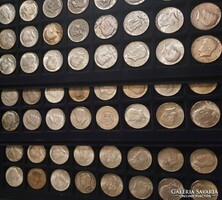 6 db. ezüst 1964-es Kennedy half dollar