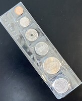 Dánia - Denmark - 5,10,25 ore, 1,5,10 krone - 1973 - 1988 - coins set