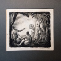 Patkó Károly (1895-1941) Gyümőlcsszedők (Almaszüret) 1923