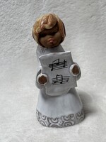 Kerámia angyal figura, dísztárgy