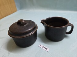 T3246 Arabia kerámia tejes kiöntő és cukros