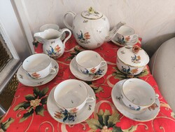 Herend Porcelain 6-Person Tea Set. Part of the Szent Márton Smidt Museum Collection in Szombathely