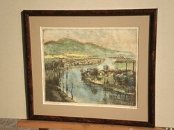 (K) Mészáros Lajos (1925 – 1971) : Bodrogpart