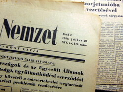1958 július 22  /  Magyar Nemzet  /  Ssz.:  24426