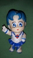 1990'S Retro japán MANGA Sailor Moon pici SAILOR MERCURY gumi figura 6 cm a képek szerint