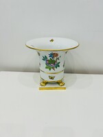 Herendi oroszlánlábas kaspó - 19cm magas - gyönyörű