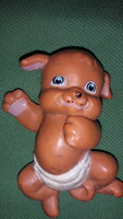 1991's Retro pelenkás GALOOB MAGIC DIAPER baba baby kutya kutyus gumi figura 6 cm a képek szerint