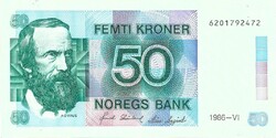 50 kroner korona 1986 Norvégia 2. Gyönyörű