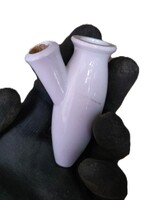 Antik porcelán virágvázahoz hasonló pipatest