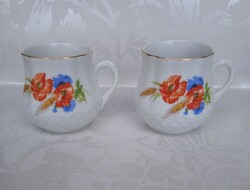 Zsolnay hasas pipacsos bögre csupor