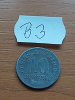 NÉMET BIRODALOM DEUTSCHES REICH 10 PFENNIG 1918 Cink, II. Vilmos    B3