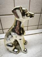 Kerámia persely  eladó!Arany színű kutya persely