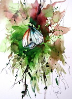 Beautiful butterfly - watercolor painting / Gyönyörű lepke - akvarell festmény