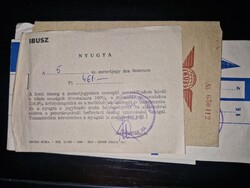 1967, két darab MÁV füzetjegy