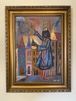 Kondor Béla - Varázsütés szignóval ellátott festmény