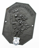 Ausztria Auto Motor Túra Club Deutsch-Wagram / Szent Kristóf hűtőrács plakett