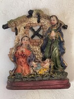 Tündéri Szent család  szobor szépen festett szépen kidolgozott.