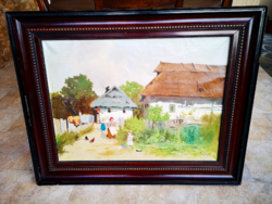 Neogrády Antal  (1861-1942) - Parasztudvar