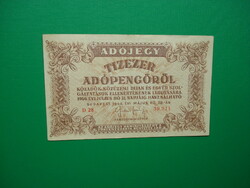 10000 adópengő 1946 sorszámos, vízjeles