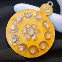 Tűzzománc   bross  5 cm-es