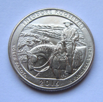 USA - ¼ Dollár -  2016 - USA Nemzeti Parkok - Theodore Roosevelt - "D"