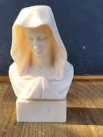 GYÖNYÖRŰ GÖRÖG SZOBOR – Szűz Mária, Jézus Anyja – Alabástrom mellszobor