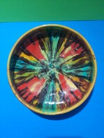 Szombath Zsuzsa mázas kerámia falitányér