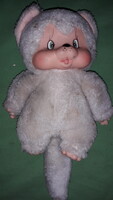 Vintage fehér Monchhichi Nyamy MONCSICSI Washino Sekiguchi 18 cm a képek szerint