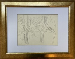 Czóbel Béla (1883-1976): Szentendrei kertrészlet