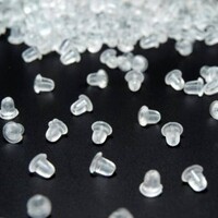 1 Pair of silicone earring retainers