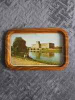 Retro fémtálca Gyulai vár