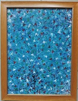 ÚJ AKCIÓ!! Szignózott  (S. Hantai ) gyönyörű absztrakt festmény