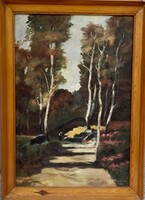 Paál László nyomán - antik festmény