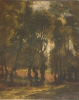 (K) Pólya Iván (1889-1939) : Parkrészlet