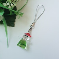 Transparent, doll-shaped mobile ornament, hanging ornament, bag ornament