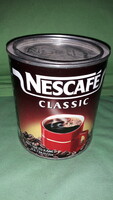 1999 retro NESCAFÉ CLASSIC INSTANT KÁVÉ fém lemez kör doboza hibátlan 13x10 cm a képek szerint