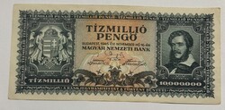1945-ös 10 millió pengős inflációs bankjegy