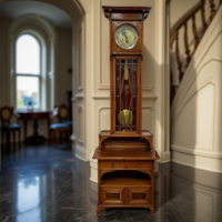 Antique Art Nouveau Free-standing Clock – 1-Month Movement