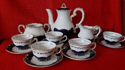Zsolnay porcelán Pompadour III. kávéskészlet