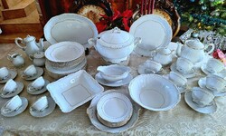 60 részes Zsolnay tollazott étkészlet