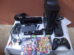 [ABC]XBOX 360 konzol csomag + Kinect + 2 játék (6156)
