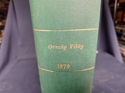 Ország - Világ 1968 - 1969 - 1970. teljes évfolyama bekötve. 2900.-Ft/ év