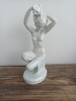 Herendi porcelán fésülködő akt!
