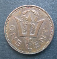 Barbados emlék 1 cent 1976 10 éves függetlenség (HH23)