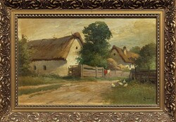 ZORKÓCZY Gyula (1873-1932): Falusi utca.