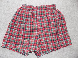 Hanes, kockás pizsama alsó, boxer, 11 év